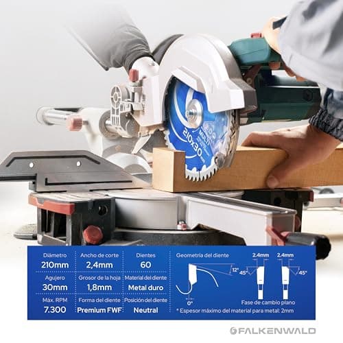 Thumbnail 3 de FALKENWALD Lame de scie circulaire 210 mm ⚙