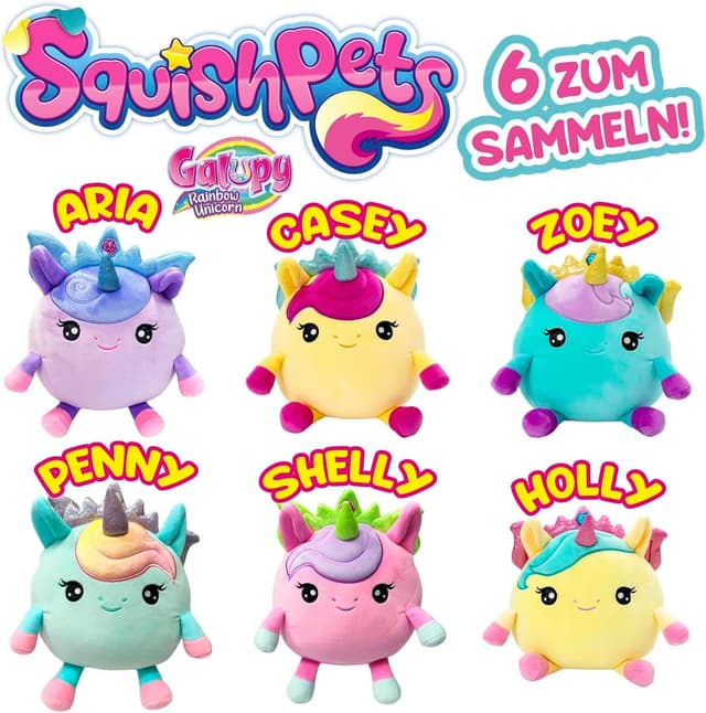Thumbnail 6 de SquishPets Galupy Rainbow Unicorn Zoey 19 cm