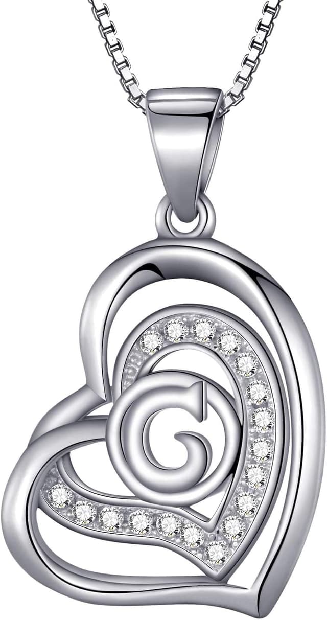 Detalle de Morella Collana cuore zirconi 45 cm