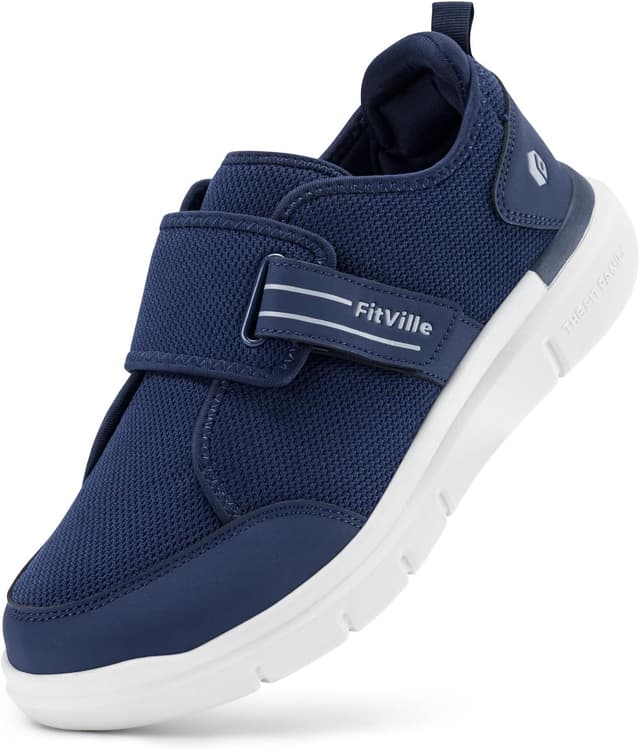 Imagen de FitVille Extra Weit Diabetiker Schuhe Herren – Gesundheitsschuhe mit Klettverschluss für breite Füße en OfertitasTOP