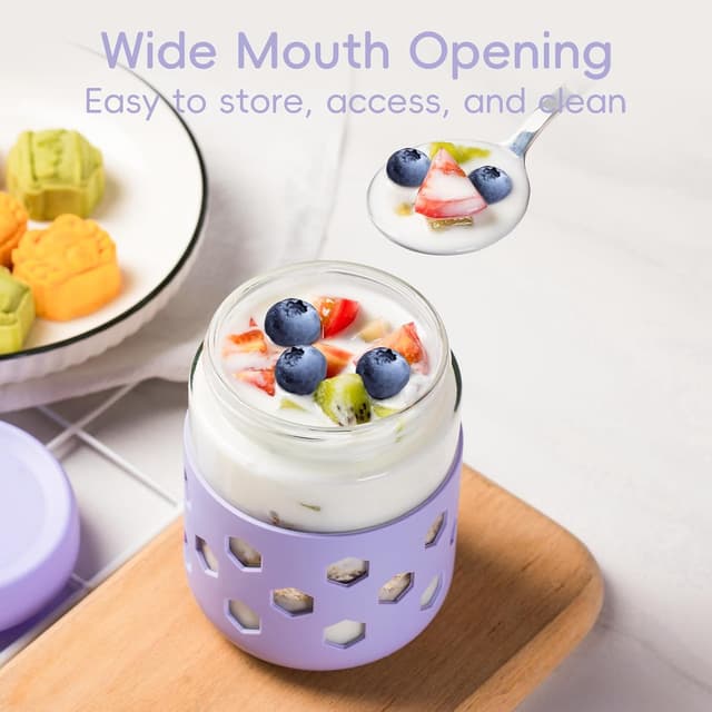 Thumbnail 6 de Gemice 16oz Mason Jars 6-Pack for Meal Prep 🍯