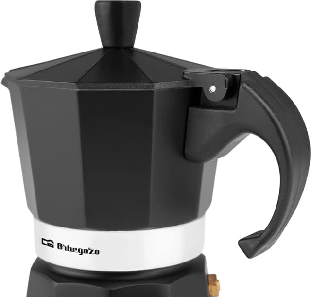 Detalle de Orbegozo KFN 310 Cafetera Italiana 3 Tazas ☕ Apta para todo tipo de cocinas