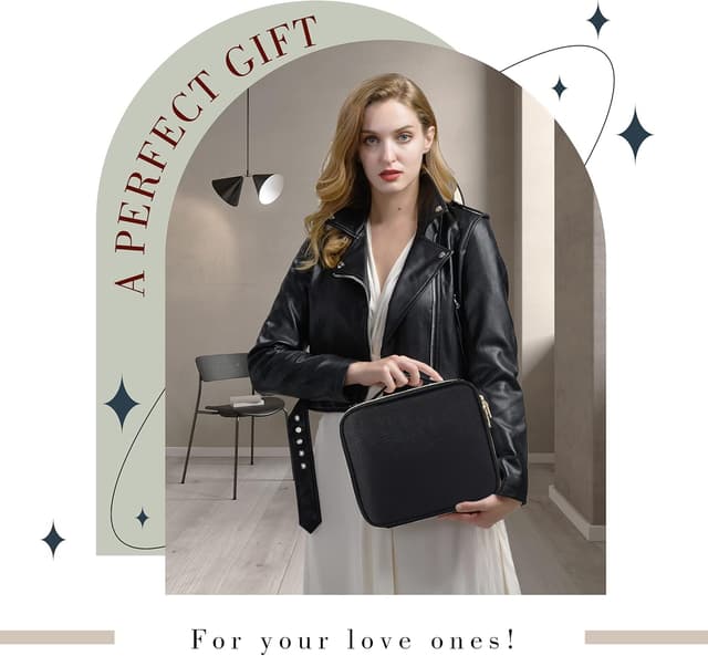 Detalle de Joligrace Oxford Makeup Bag with Adjustable Compartment (Oxford fabric cosmetic organiser)