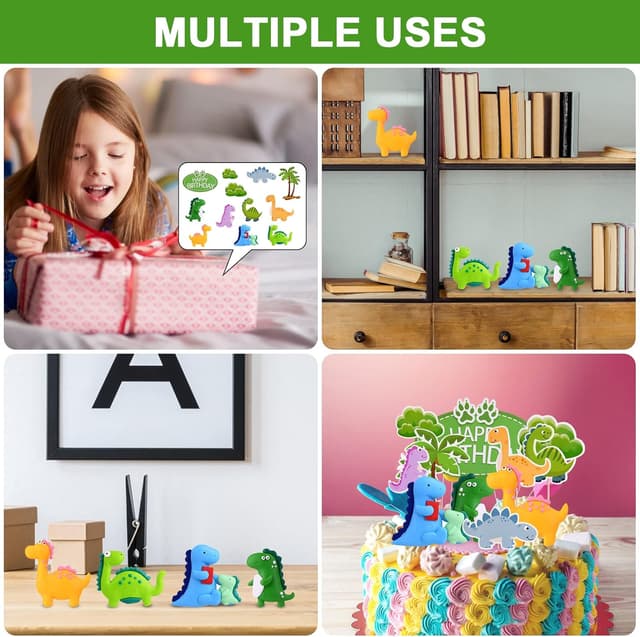 Thumbnail 5 de OSDUE Décoration gâteau 8+4 pièces 🎂