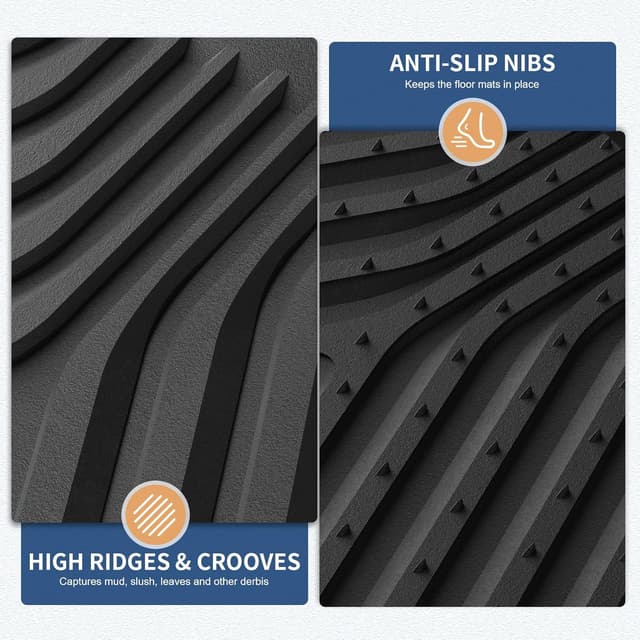 Thumbnail 4 de FLORICH Car Floor Mats 3-Piece All-Weather