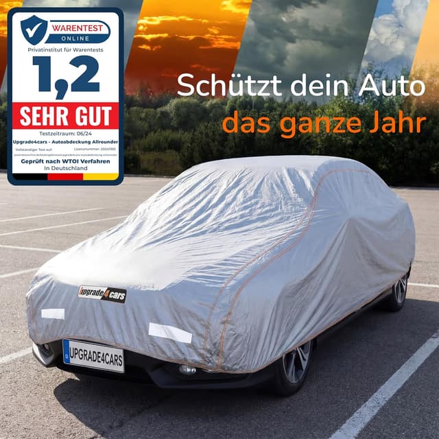 Detalle 2 de Upgrade4cars Autoabdeckung Outdoor Vollgarage wasserdicht 2026 – universal für Pkw S (410x177x120 cm)