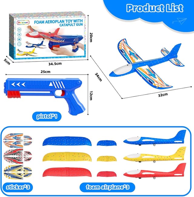 Thumbnail 6 de Doloowee Airplane launcher toy with 3 planes
