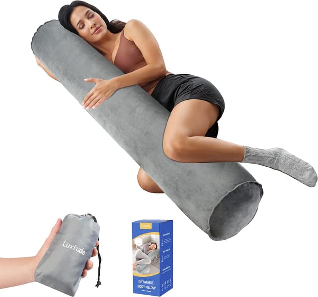 Detalle de Luxtude Inflatable Body Pillow 120x20cm