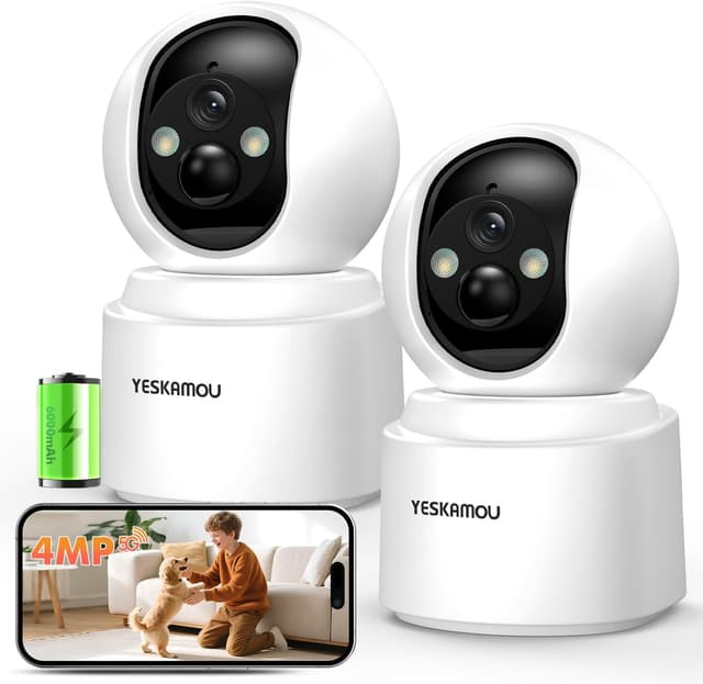 Detalle de YESKAMOU 4MP 2.5K Telecamera Wi‑Fi interna