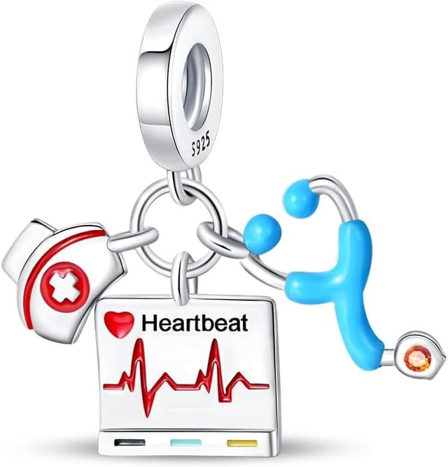 Thumbnail 6 de KUNSIR Charm-Anhänger Damen aus 925 Sterling Silber mit Zirkonia (für Armband- und Halsketten-Charm-Systeme, C5)