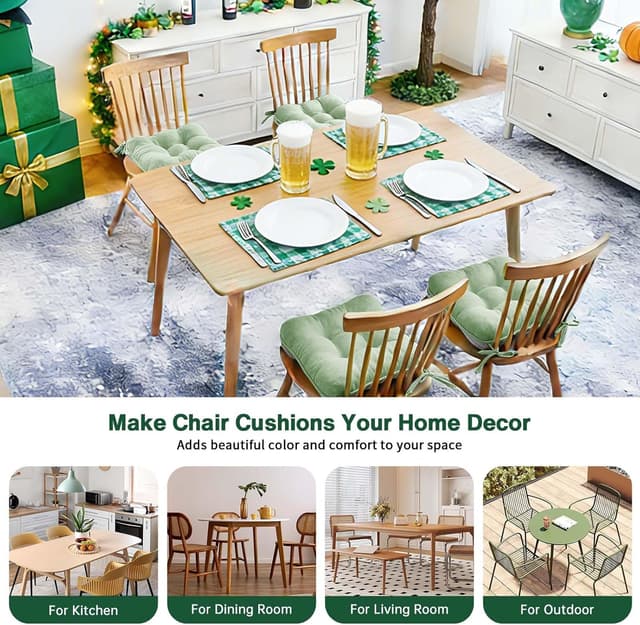 Thumbnail 4 de Betu Chair Cushions 16x16x3.5 Sage Green