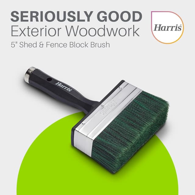 Detalle de Harris Seriously Good woodwork paint brush for shed & fence, 5in