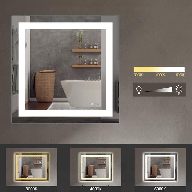 Thumbnail 4 de Amorho 36"x36" LED Bathroom Mirror