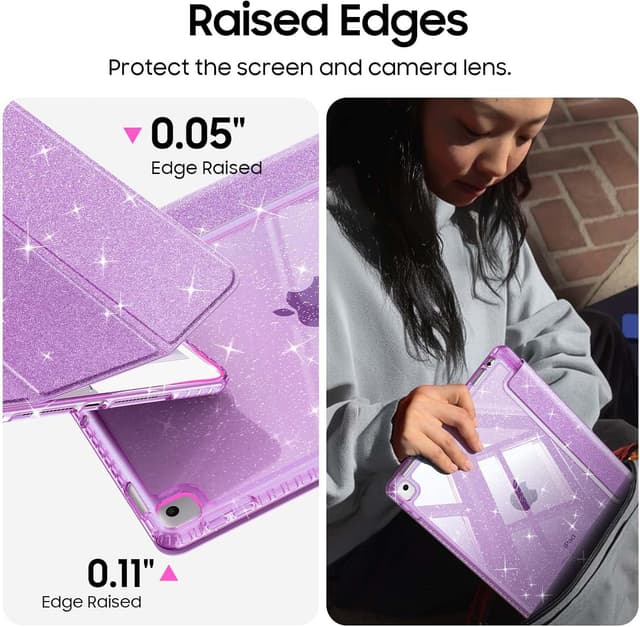 Thumbnail 6 de FINTIE Glitter Case for iPad 10.2-inch with Pencil Holder