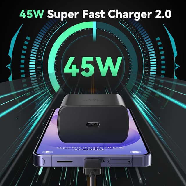 Thumbnail 5 de 45W Super Fast Charger with 6.6FT Cable