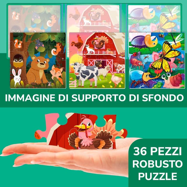 Thumbnail 3 de QUOKKA Puzzle Magnetico 36 pezzi 17,5×52,6 cm