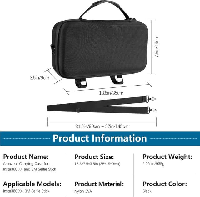 Detalle 2 de AMAZEAR Insta360 Tragetasche für X4