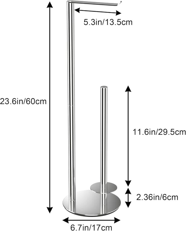 Detalle de Porta carta igienica in acciaio inox con dispenser per 3 rotoli
