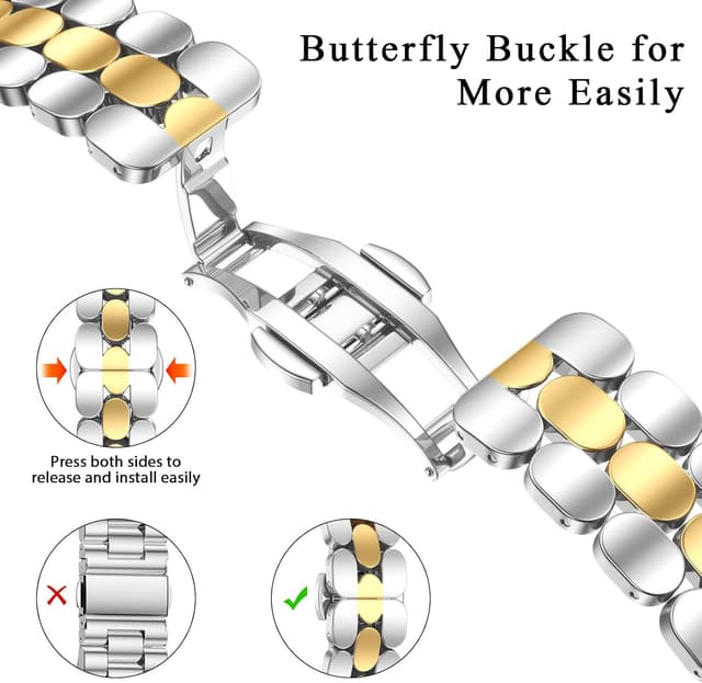 Detalle de V.R.HOPE Slim Stainless Steel Strap