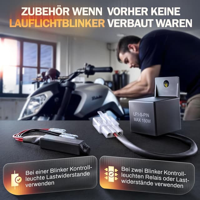 Thumbnail 6 de Binego 4x LED Blinker Motorrad mit Lauflicht