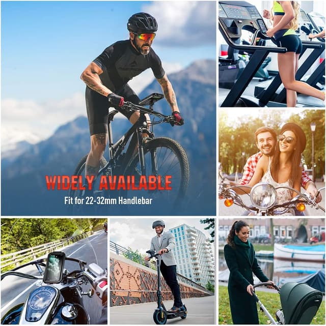 Thumbnail 6 de LUROON Support téléphone vélo moto scooter étanche avec rotation 360° – pour smartphones 5,5 à 7,0 pouces