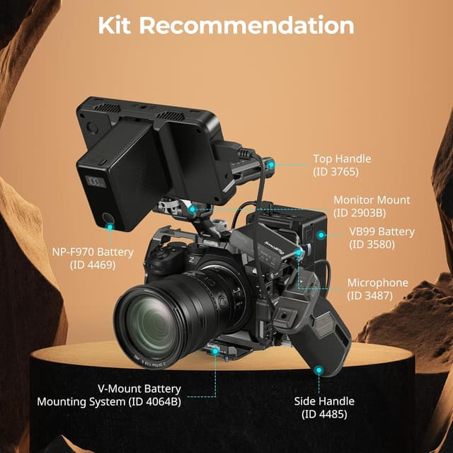 Detalle 2 de SMALLRIG Cage pour Nikon Z5 II / Z5 / Z6 / Z6II / Z7 / Z7II (5257) en alliage d’aluminium