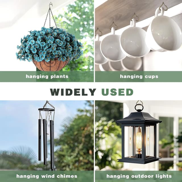 Thumbnail 5 de Ticway 20 PCS Heart Shaped Hooks for String Lights 🎉