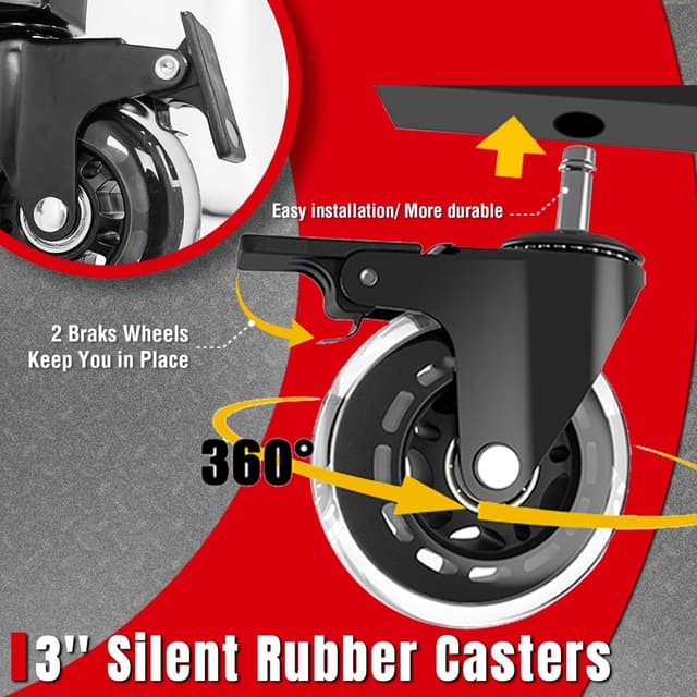 Thumbnail 6 de FreekyFit Rolling Shop Stool 330 LBS