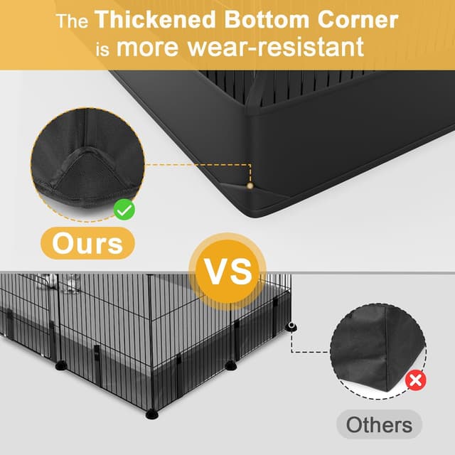 Thumbnail 5 de Aystkniet 122 cm Guinea Pig Playpen with Top Cover 🐾