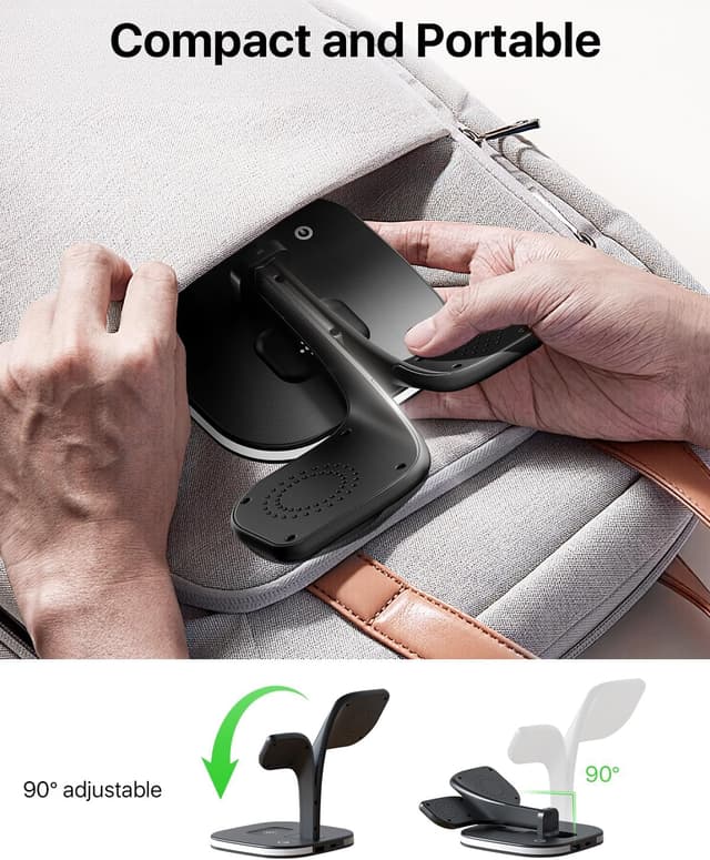 Detalle 2 de EXW Magnetic Wireless Charger 3‑in‑1 MagSafe station