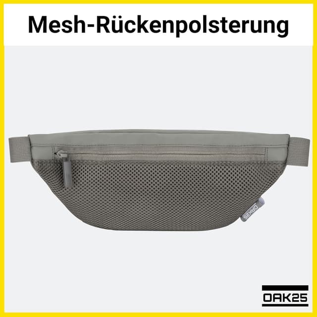 Detalle de OAK25 Marsupio Unisex Everyday Sling verde con tessuto idrorepellente e scomparto antifurto