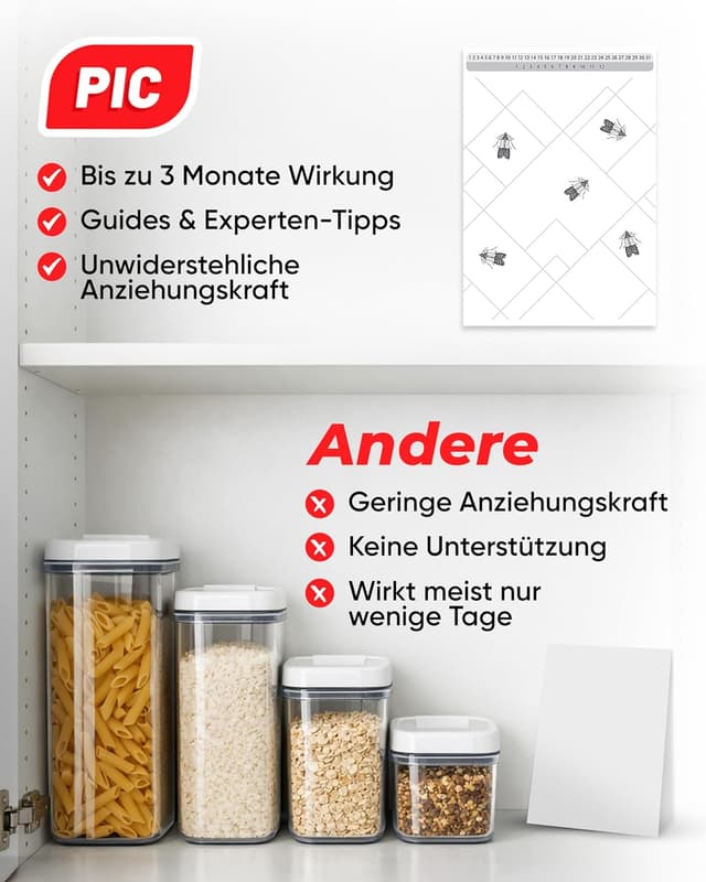 Thumbnail 6 de PIC Lebensmittelmotten Falle - effektive Mottenfalle