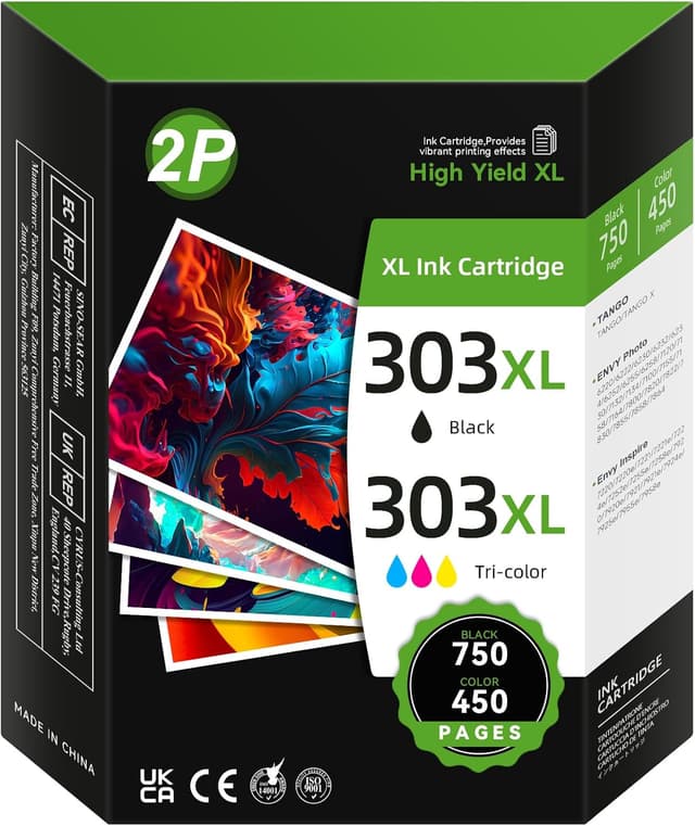Detalle de 303XL Combo Pack 2‑Pack compatible ink