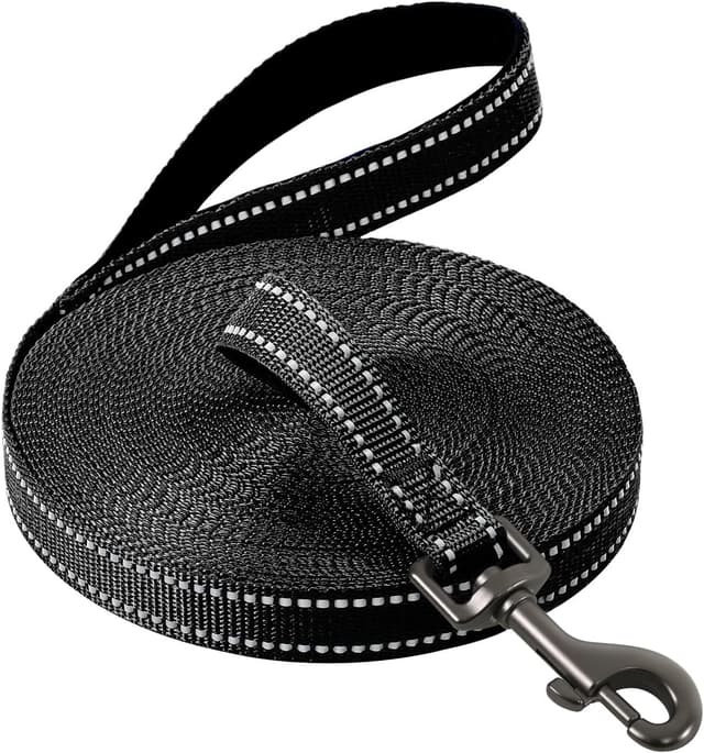 Detalle de COMSLE guinzaglio lungo per addestramento: lunghina in nylon con gancio robusto e impugnatura imbottita (3/5/10/15/20 m)