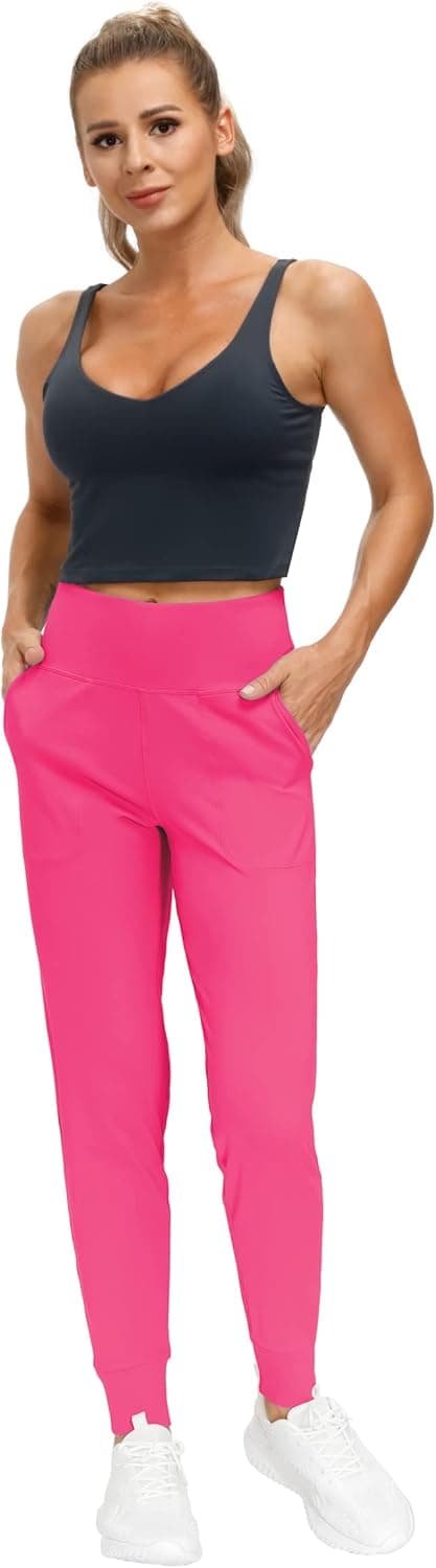 Detalle 1 de THE GYM PEOPLE Jogginghose Damen – leichte Sportleggings mit High Waist für Yoga, Fitness, Laufen