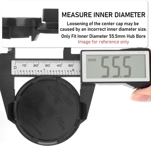 Detalle de 61 mm wheel centre caps 4 pack