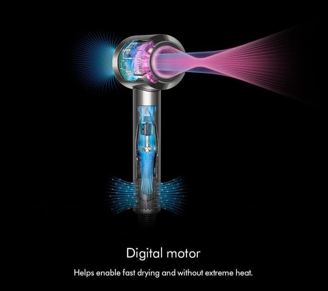 Detalle de Dyson Supersonic™ Hair Dryer for protecting natural shine