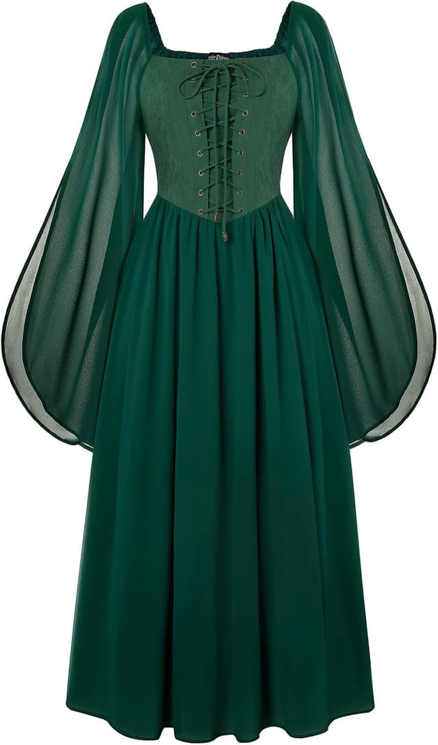 Thumbnail 6 de SCARLET DARKNESS Robe corset Renaissance vintage đ