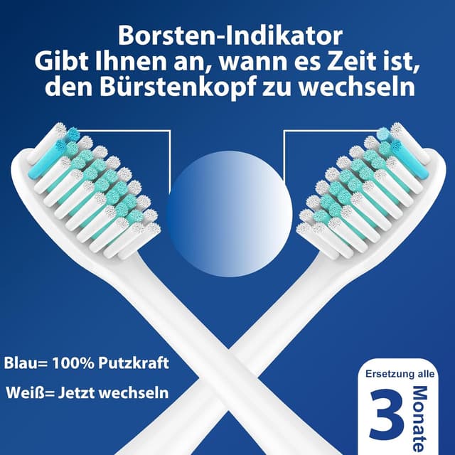 Detalle 2 de Rebeool 8 Ersatzbürsten für Philips Sonicare Protective 4500/4300, 5100, 3100, Diamond 9000 & 9400