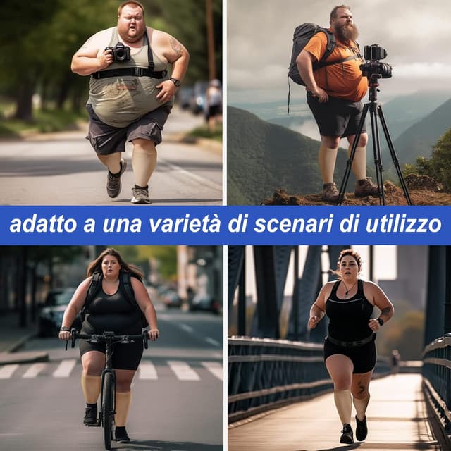 Thumbnail 6 de Calze a compressione graduata da uomo e donna (2XL–7XL) per sport, viaggi e gravidanza – 1 paio