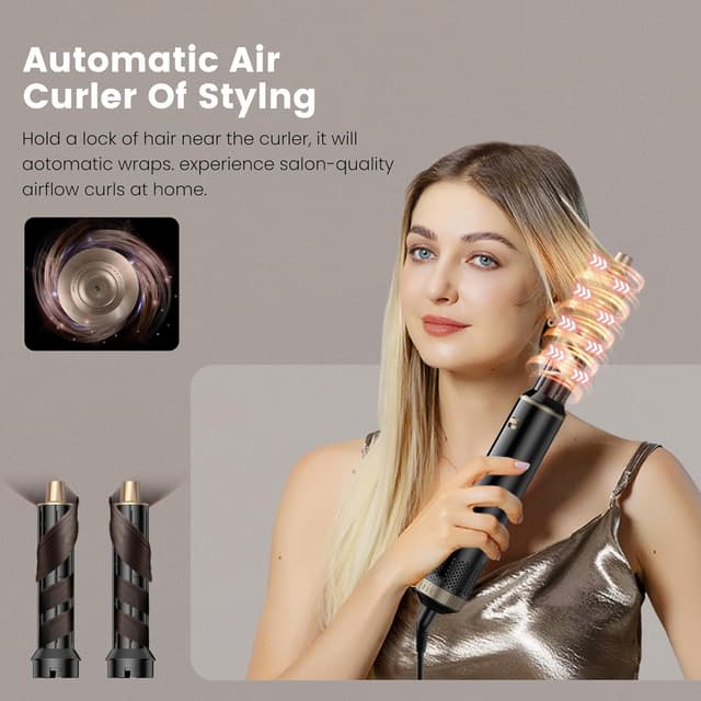 Detalle de Asciugacapelli 5 in 1 Hair Styler Air Styler Phone: volume, lisci e ricci con tecnologia agli ioni