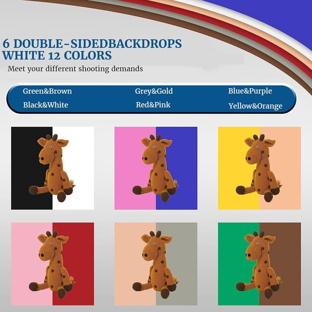 Thumbnail 5 de PULUZ Fotobox 40x40cm Faltbare Photography Box mit Dimmbaren 3 Farben Temperaturen 160 LED Beleuchtung 6500K & 12 Foto-Hintergründe Lichtzelte for produktfotografie
PULUZ Fotobox 40x40cm Faltbare Photography Box…