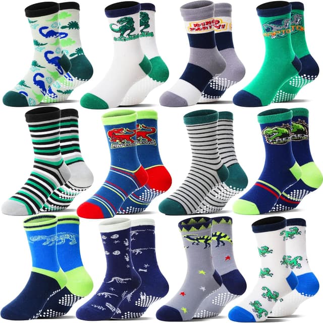 Thumbnail 6 de Welwoos 12 Paare Stoppersocken Jungen