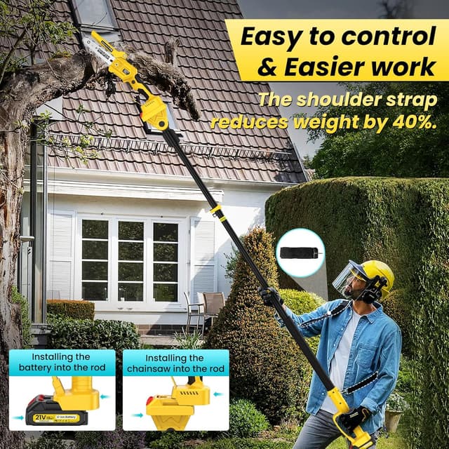 Thumbnail 6 de Motosega a batteria telescopica 2-in-1