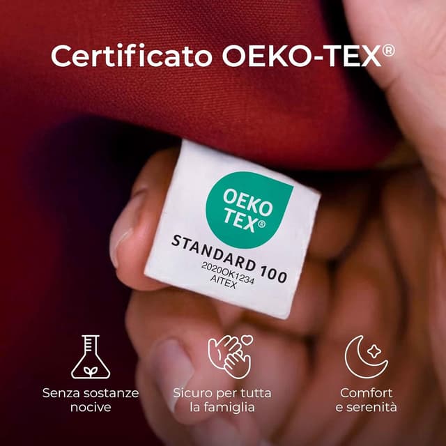 Detalle 1 de Federe cotone rinforzato 60x60, set da 2