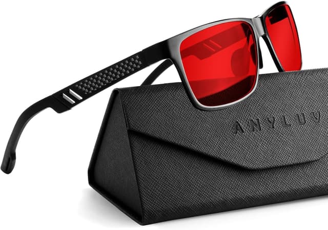 Detalle de ANYLUV Blue Light Blocking Glasses for Men (Lightweight Anti-Eyestain, Gaming/Computer Use)