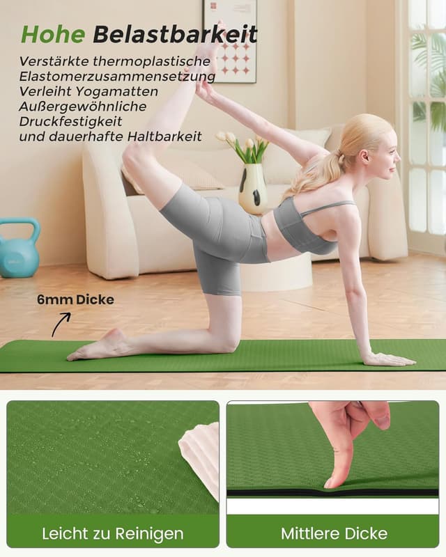 Thumbnail 4 de Oak & Tea Tappetino da yoga 183 x 61 cm