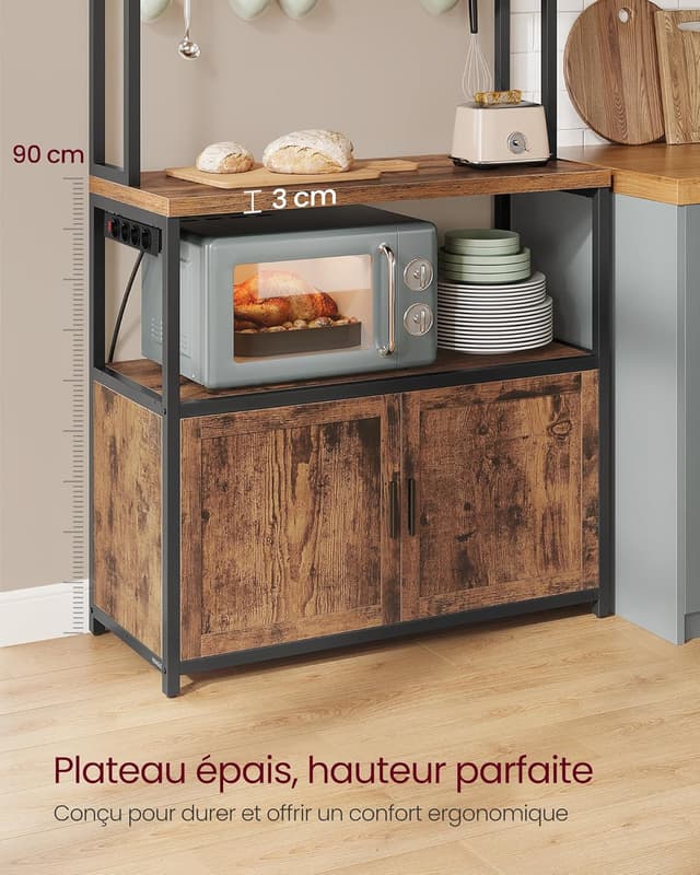 Thumbnail 2 de VASAGLE KKS059KD02 étagère cuisine 90 cm