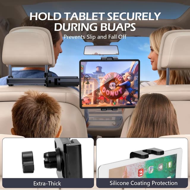 Thumbnail 3 de Romon Porta Tablet da Auto Poggiatesta 4,7–12,9"