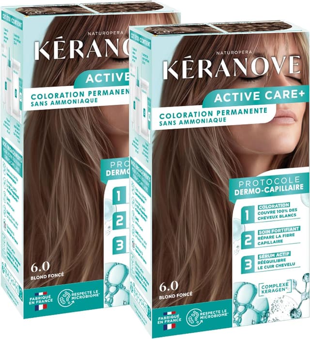 Detalle de KERANOVE Coloration Permanente 6.0 Blond Foncé x2